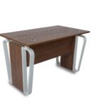 BUREAU EN MELAMINE PITEMENT METALLIQUE